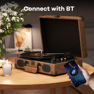 RetroNoxt Platespiller Med Høyttaler